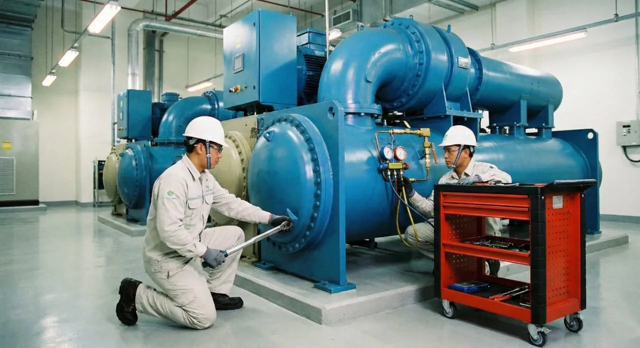 Infraestructura de tuberías y sistemas de refrigeración industrial - Imagen 1